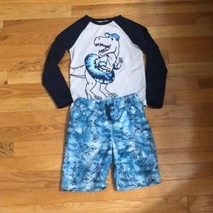 Old Navy Rash Guard and Swim Trunks - 5T